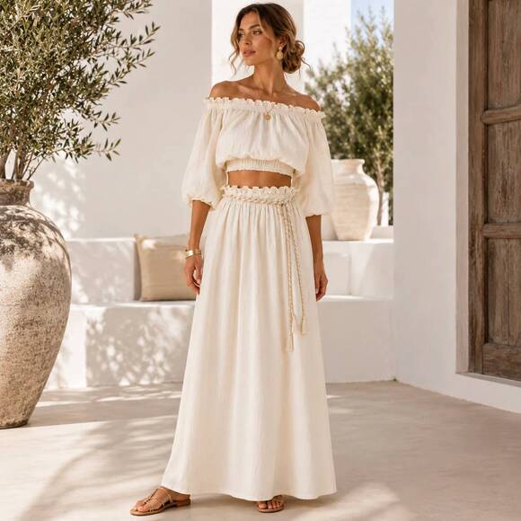 MYSTERY RESORT Dresses & Skirts - NEW MYSTERY RESORT avalon maxi set in white